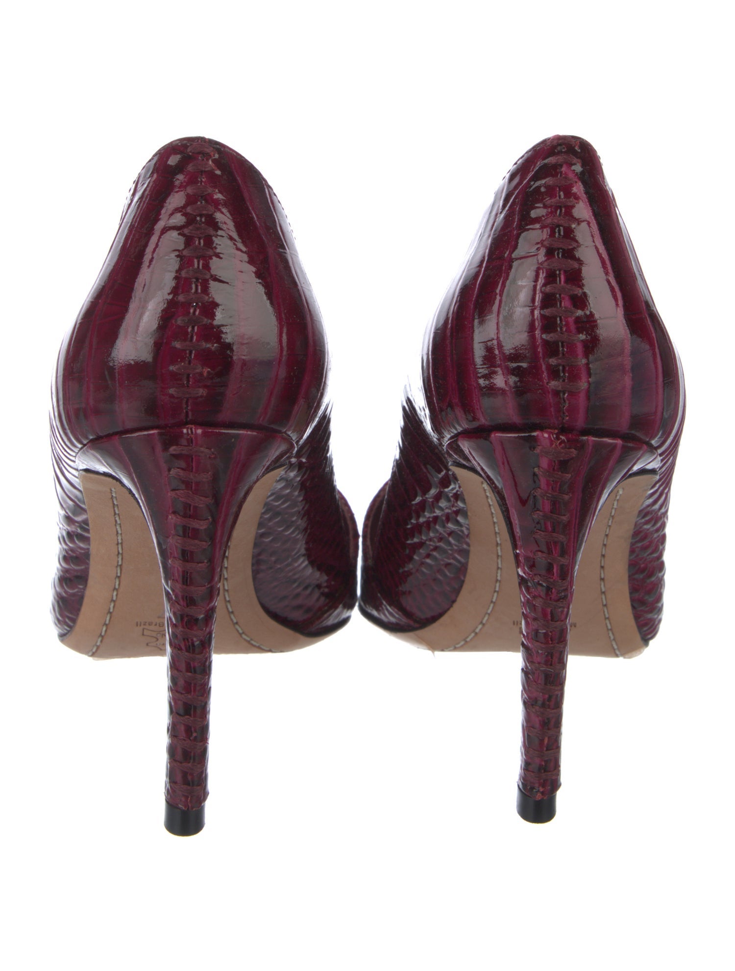 Alice + Olivia Crocodile Pumps